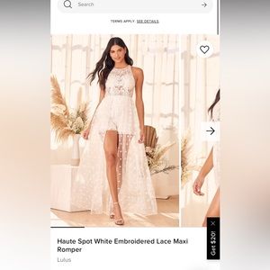 Lulus Lace White Romper